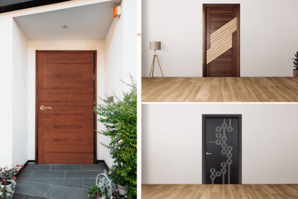 teak wood door