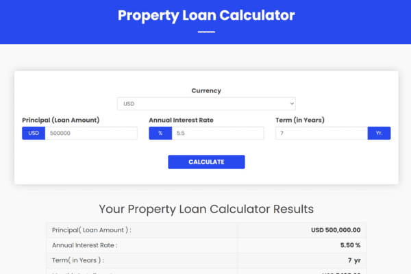 property loan calculator