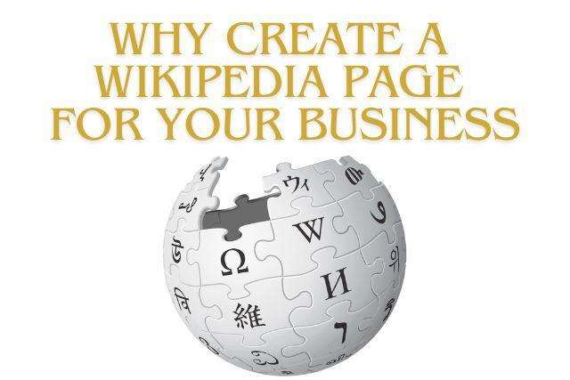 create wikipedia page