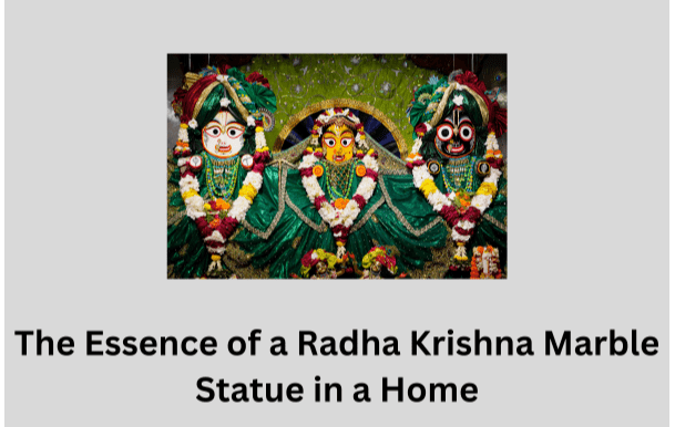 radha krishna marble statue