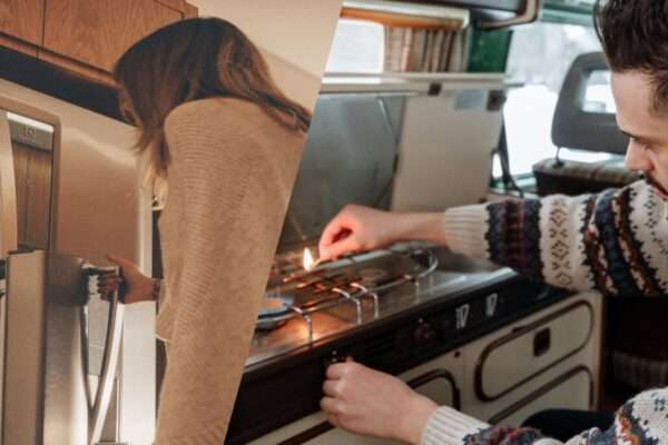 caravan cooking kitchen