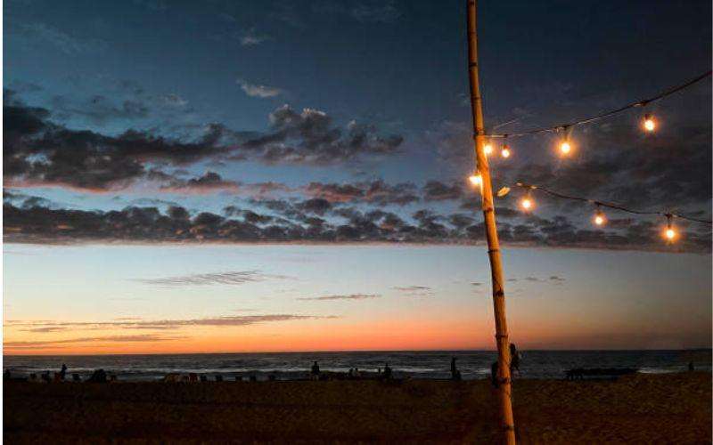 nighttime beach parties